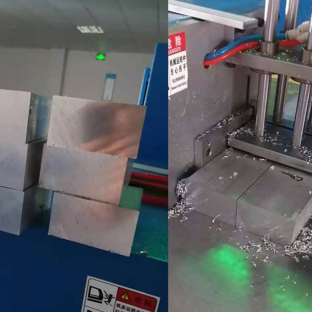 【無錫】用上半自動切鋁機SDY-B400L對比帶鋸床提高效率,提高產(chǎn)品光潔面